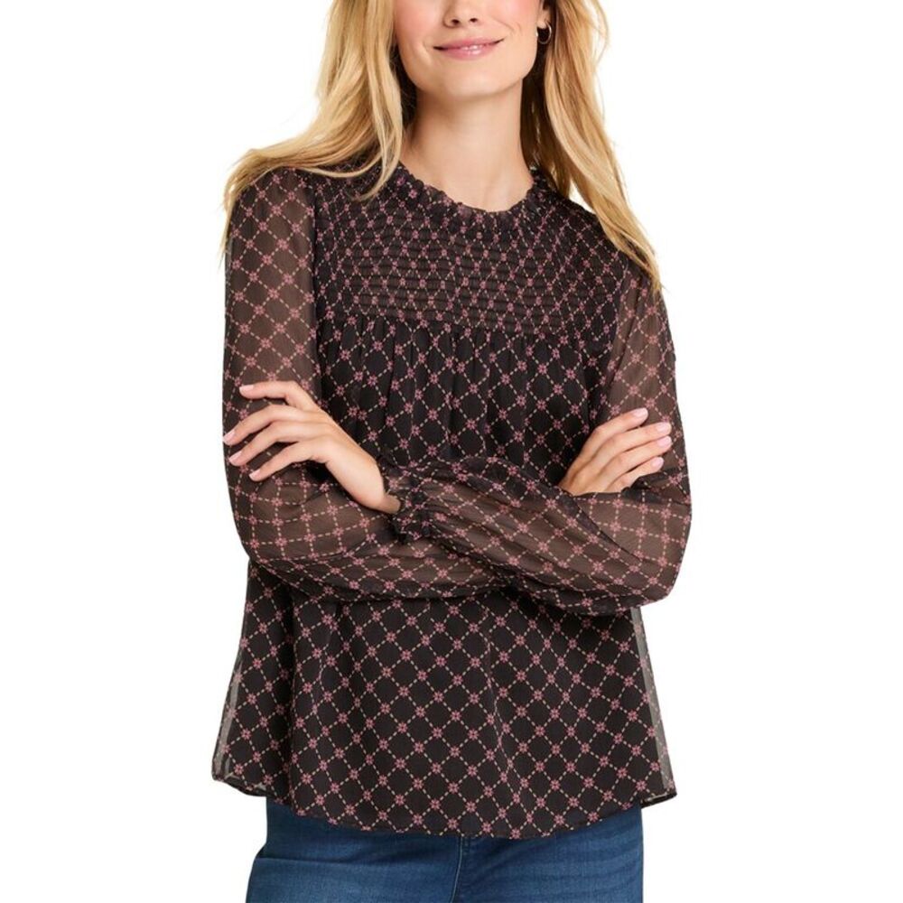 Draper James Womens  Jacqueline Long Sleeve Top